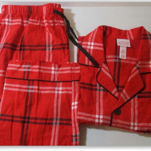 Wondershop Red Plaid Flannel Pajama Set - Picture 2 of 6